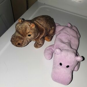 Ty Beanie Baby hippos